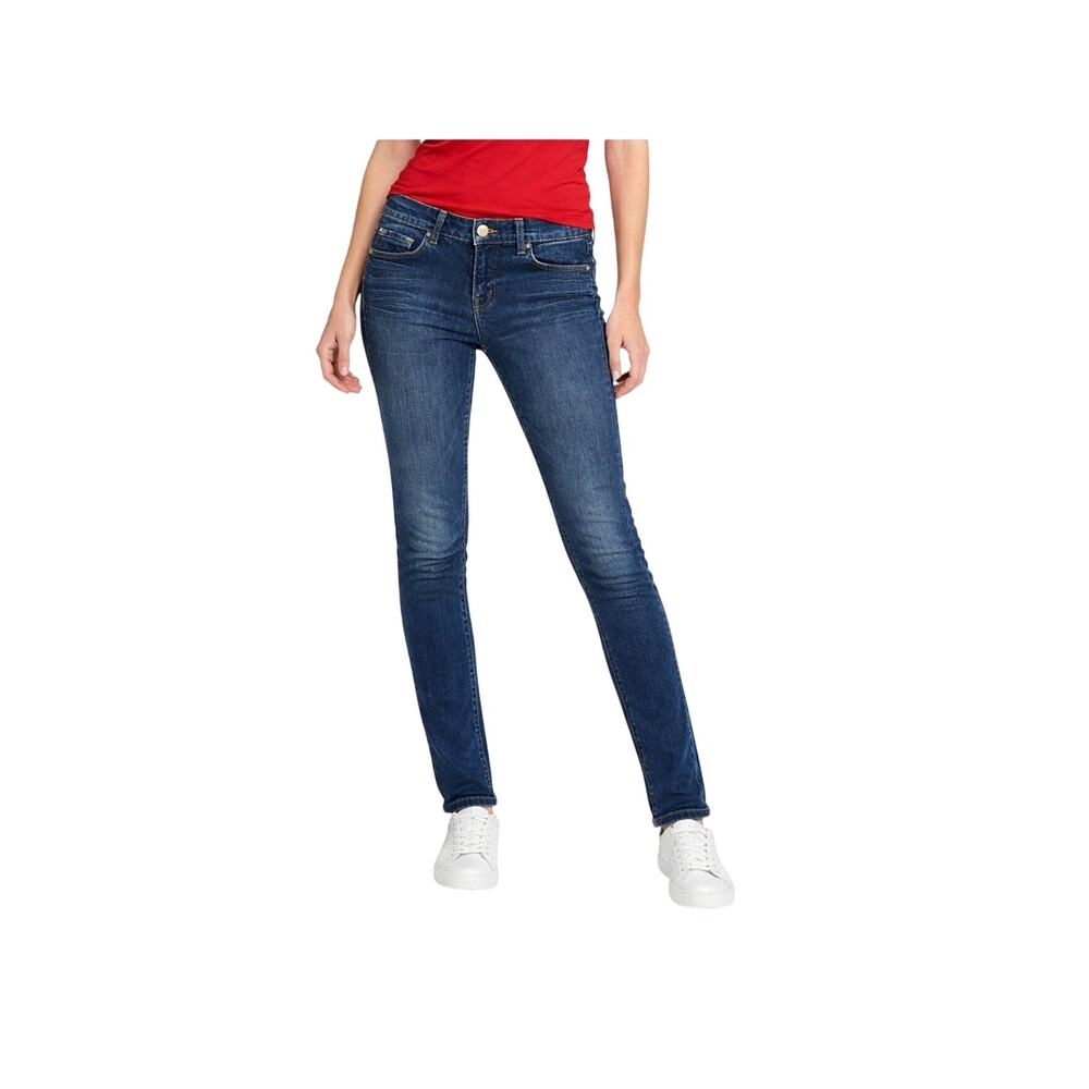 J Brand Skinny Jeans Womens Size 27 Blue Low Rise Stretch Premium Denim Zip Hem